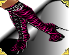 (PC) PINK CHAINED BOOTS