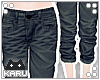 [KA] Cuffed Jeans | Navy