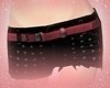 Black Pink Belted Shorts