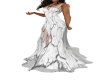 Marble White Long Gown