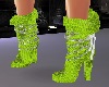 green snake boots