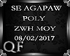 {Q}SAGAPAW POLY~M&G