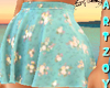 ! Blue Floral Skirt