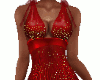 Gold Sparkle Red Gown