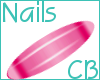 *CB Hot Pink Strip Nails