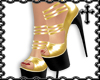 * Gold Strapped Heels