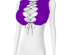 Purple Lace Up Yoga Top 