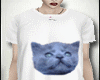 Cat Meow Big Shirt White