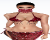 red belly dance suit