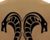 tribal snake tattoo male