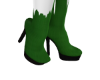 Green Flower Boots