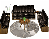 Wooden Leather Couches