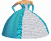 Turquoise ballgown