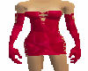 sexy red silk dress 2