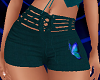 Teal Butterfly Shorts