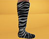 Gray Tiger Stripe Socks TALL (M)