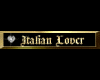 Italian Lover gold tag