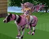 pink/tigerstripe horse
