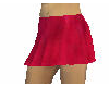 red satin pleated skirt