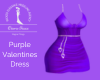 Purple  Valentines Dress