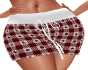 Maroon Gingham Shorts