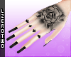 ZT. Hands Tattoo Flower