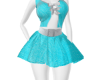 Vi Flirty teal dress