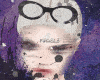 black glasses