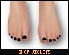 V| Pedicure Feet Black
