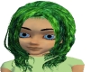 lady green rave hair