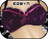 *E* busty purple bra