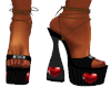 Dark Heart Sandals