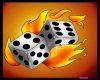 flaming dice medium