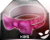 KBs Collar Bow Pink