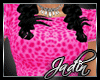 JAD Lace Up Cheetah Pink