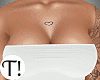 T! White Tube Top/Tatt