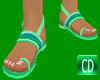 CD Summer Sandals Green
