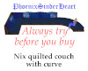 Nix quilted couch blue