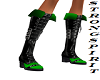 Green +Black boots