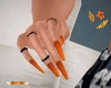Fall orange nails