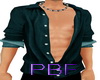 PBF*Green Open Shirt (M)