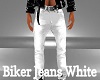 Biker Jeans White