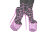 Pink Web Heels