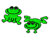 Hopping frogs
