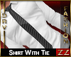 zZ White Shirt With Tie