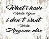 FH - What I Have W/ You