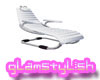 *glam* WHITE Chaise Long