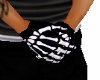 Skeleton Gloves White