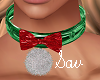 Green Christmas Choker