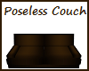 Poseless Brown Couch